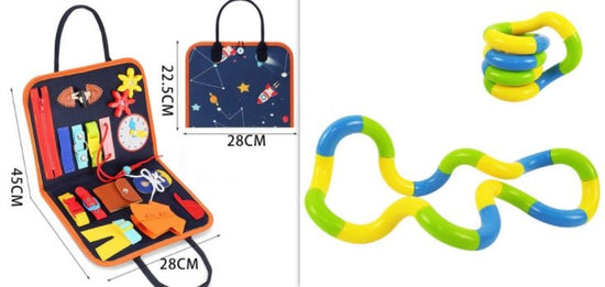New Busy Book Children's Busy Board Dressing And Buttoning Learning Baby Early Education Preschool Sensory Learning Toy $33.03 Dana Fashion Color: D set Toys & Hobbies Overview: ✅Made of soft felted wool, the activity board is flexible with no hard corner