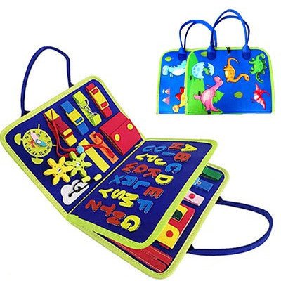 New Busy Book Children's Busy Board Dressing And Buttoning Learning Baby Early Education Preschool Sensory Learning Toy $50.95 Dana Fashion Color: G Toys & Hobbies Overview: ✅Made of soft felted wool, the activity board is flexible with no hard corners, s