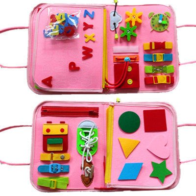 New Busy Book Children's Busy Board Dressing And Buttoning Learning Baby Early Education Preschool Sensory Learning Toy $30.02 Dana Fashion Color: A Toys & Hobbies Overview: ✅Made of soft felted wool, the activity board is flexible with no hard corners, s