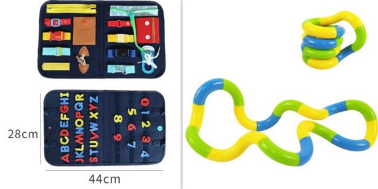 New Busy Book Children's Busy Board Dressing And Buttoning Learning Baby Early Education Preschool Sensory Learning Toy $29.45 Dana Fashion Color: C set Toys & Hobbies Overview: ✅Made of soft felted wool, the activity board is flexible with no hard corner