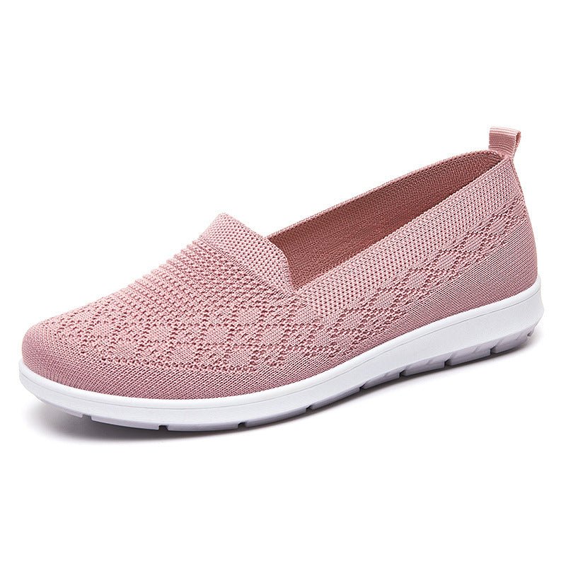 New Casual Breathable Flat Shoes $39.99 Dana Fashion Color: Pink Size: 36 Women's shoes Product information: Pattern: solid color Applicable sports: Universal Lining material: Mesh Color: G-856 Black, G-856 purple, G-856 pink Upper height: low top Heel he