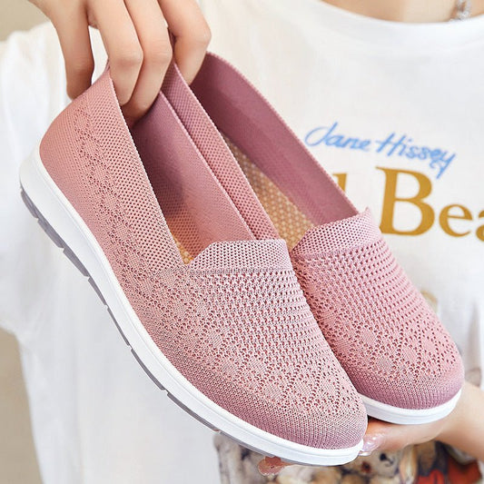 New Casual Breathable Flat Shoes $39.99 Dana Fashion Color: Black Size: 36 Women's shoes Product information: Pattern: solid color Applicable sports: Universal Lining material: Mesh Color: G-856 Black, G-856 purple, G-856 pink Upper height: low top Heel h