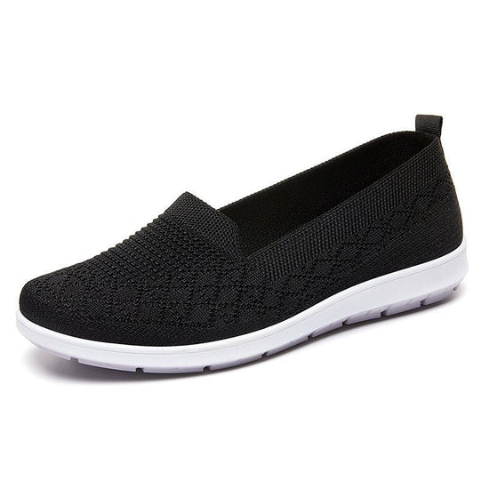 New Casual Breathable Flat Shoes $39.99 Dana Fashion Color: Black Size: 36 Women's shoes Product information: Pattern: solid color Applicable sports: Universal Lining material: Mesh Color: G-856 Black, G-856 purple, G-856 pink Upper height: low top Heel h