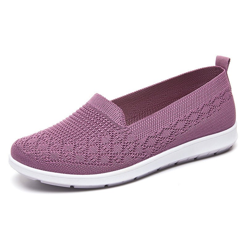 New Casual Breathable Flat Shoes $39.99 Dana Fashion Color: Purple Size: 36 Women's shoes Product information: Pattern: solid color Applicable sports: Universal Lining material: Mesh Color: G-856 Black, G-856 purple, G-856 pink Upper height: low top Heel