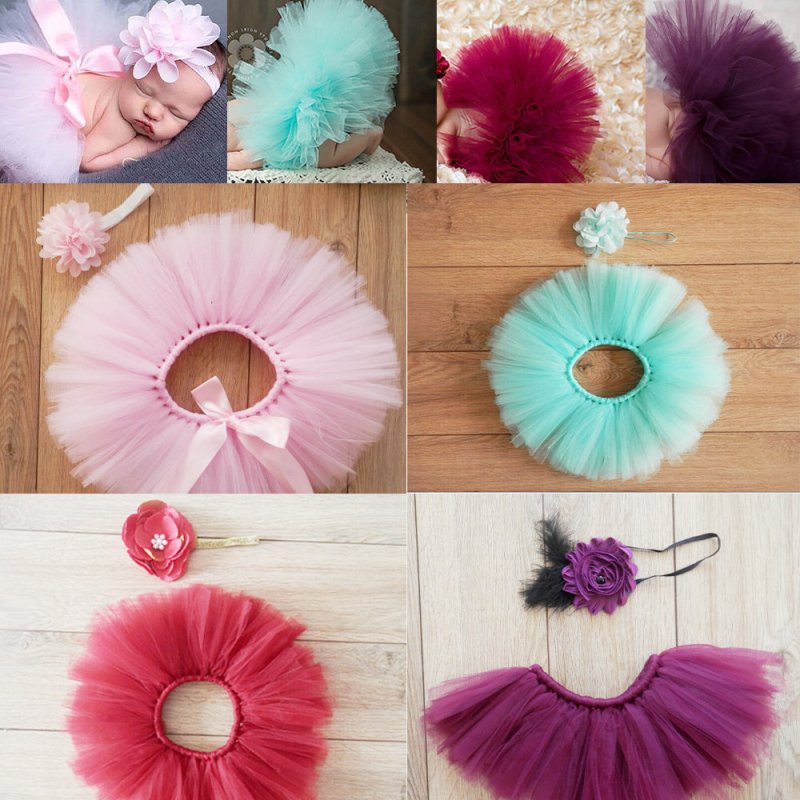 New Children's Photography Costumes, Newborn Tutu Skirts, Baby Tutu Skirts $13.23 Dana Fashion Color: Pink Child size: 0 to 1 months Baby Clothing Product information Style: European and American Suit type: Skirt suit Number of sets: Two sets Thickness: G