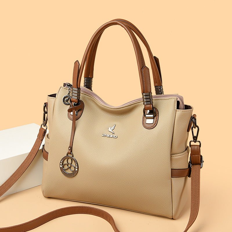 New Crossbody Shoulder Large Capacity Women's Bag $78.93 Dana Fashion Color: Beige Women's Bags Product information: Lining texture: Polyester Applicable scenarios: Daily matching Color: black, red, creamy-white, light khaki, dark khaki, gray, black [gift