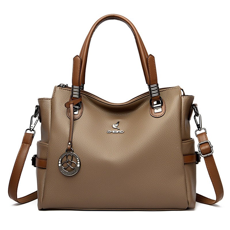 New Crossbody Shoulder Large Capacity Women's Bag $78.93 Dana Fashion Color: Dark Khaki Women's Bags Product information: Lining texture: Polyester Applicable scenarios: Daily matching Color: black, red, creamy-white, light khaki, dark khaki, gray, black