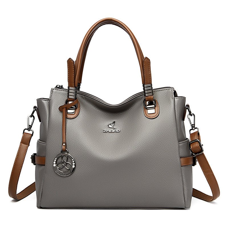 New Crossbody Shoulder Large Capacity Women's Bag $78.93 Dana Fashion Color: Gray Women's Bags Product information: Lining texture: Polyester Applicable scenarios: Daily matching Color: black, red, creamy-white, light khaki, dark khaki, gray, black [gift