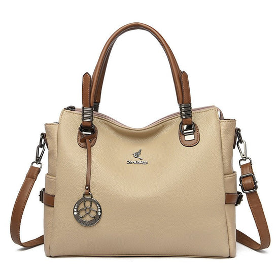 New Crossbody Shoulder Large Capacity Women's Bag $78.93 Dana Fashion Color: Light Khaki Women's Bags Product information: Lining texture: Polyester Applicable scenarios: Daily matching Color: black, red, creamy-white, light khaki, dark khaki, gray, black