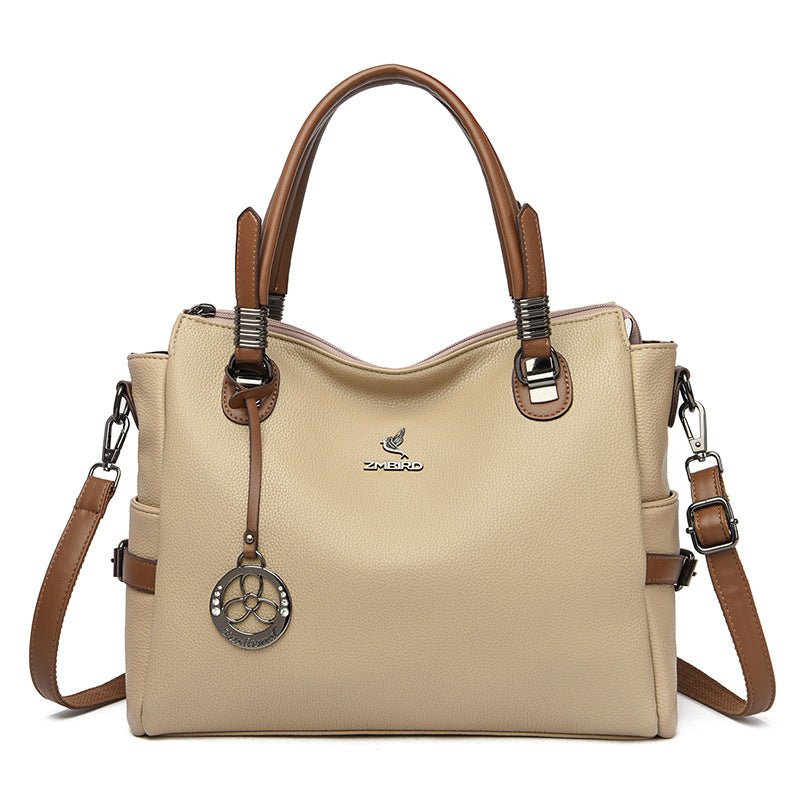 New Crossbody Shoulder Large Capacity Women's Bag $78.93 Dana Fashion Color: Light Khaki Women's Bags Product information: Lining texture: Polyester Applicable scenarios: Daily matching Color: black, red, creamy-white, light khaki, dark khaki, gray, black