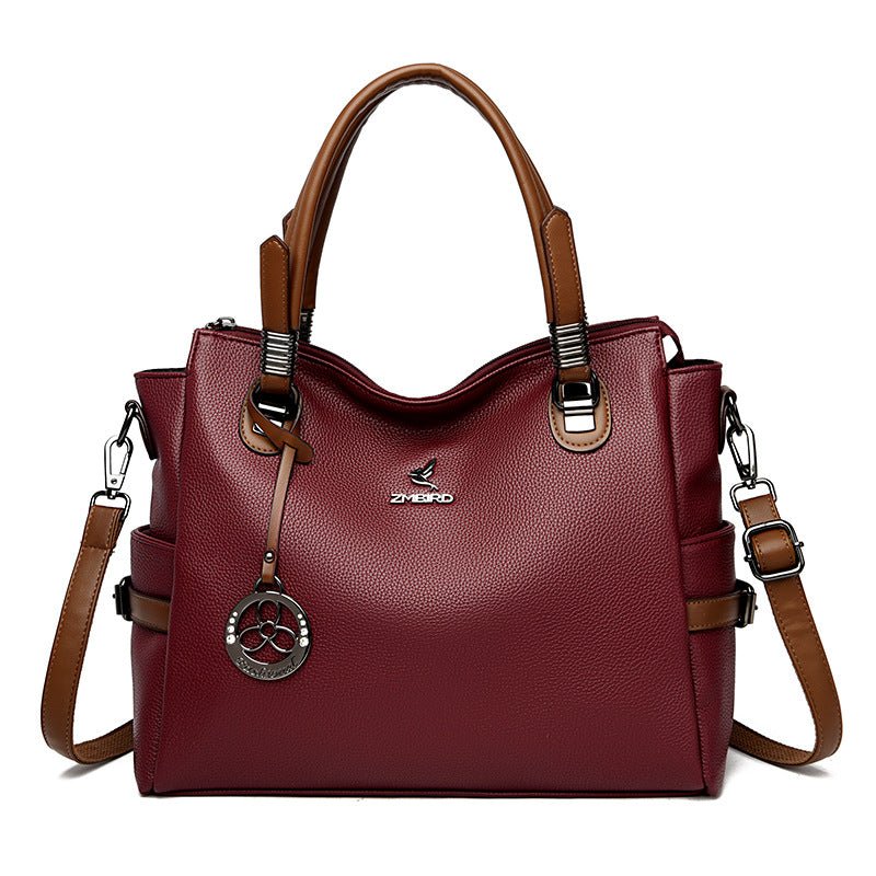 New Crossbody Shoulder Large Capacity Women's Bag $78.93 Dana Fashion Color: Red Women's Bags Product information: Lining texture: Polyester Applicable scenarios: Daily matching Color: black, red, creamy-white, light khaki, dark khaki, gray, black [gift h