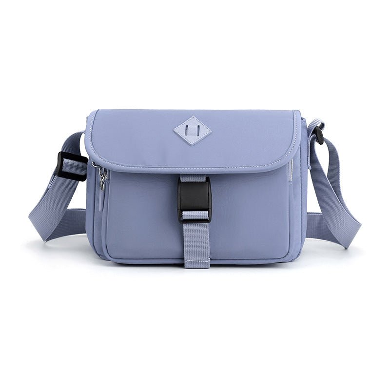 New Crossbody Versatile Simple Shoulder Bag $25.99 Dana Fashion Color: Light Blue Women's Bags Product information: Lining texture: Polyester Pattern: solid color Color: black, gray, dark blue, light blue, pink, purple, purplish red Processing Method: sof