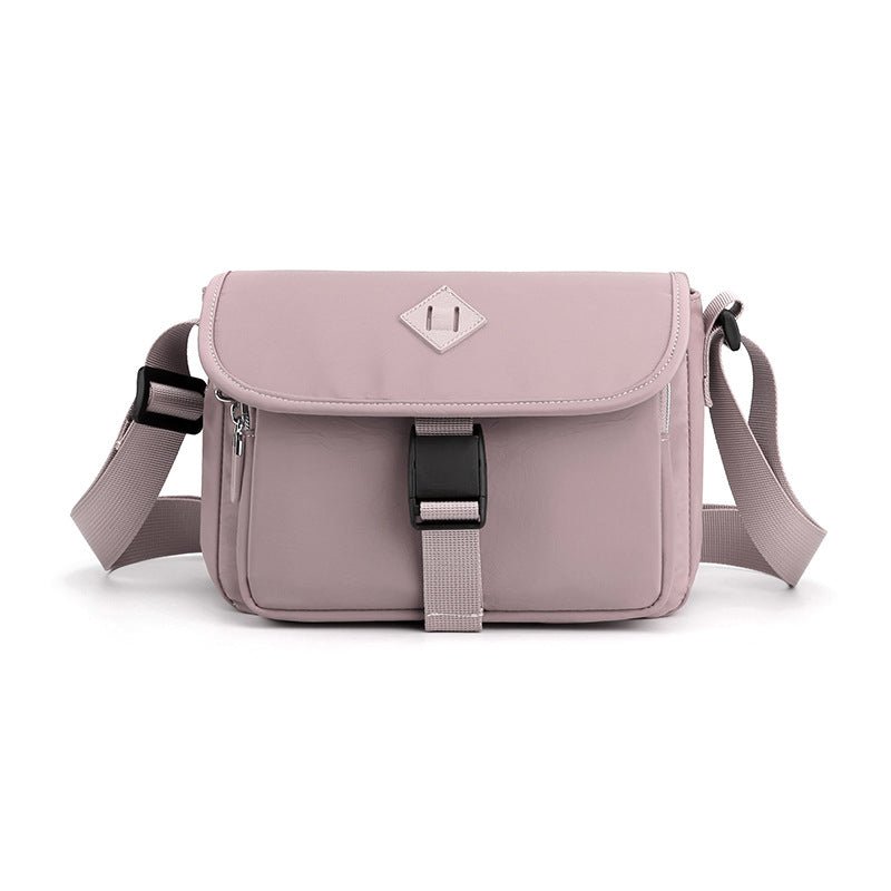 New Crossbody Versatile Simple Shoulder Bag $25.99 Dana Fashion Color: Purple Women's Bags Product information: Lining texture: Polyester Pattern: solid color Color: black, gray, dark blue, light blue, pink, purple, purplish red Processing Method: soft su