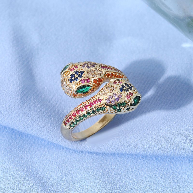 New European And American Diamond Cobra Ring $24.00 Dana Fashion Color: JZ0130 Women's Accessories Product information: Treatment Process: gold inlay Applicable gift-giving occasions: tourism commemoration, festivals, trade fairs, advertising promotions,
