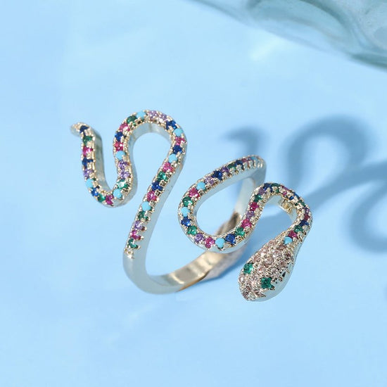 New European And American Diamond Cobra Ring $24.00 Dana Fashion Color: JZ01291 Women's Accessories Product information: Treatment Process: gold inlay Applicable gift-giving occasions: tourism commemoration, festivals, trade fairs, advertising promotions,