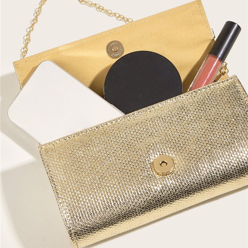New Evening Clutch Bags For Women Fashion Brand Snake Pattern Wedding Party Pouch Lady Chain Shoulder Crossbody Bag $38.37 Dana Fashion Color: Gold Women's Bags
