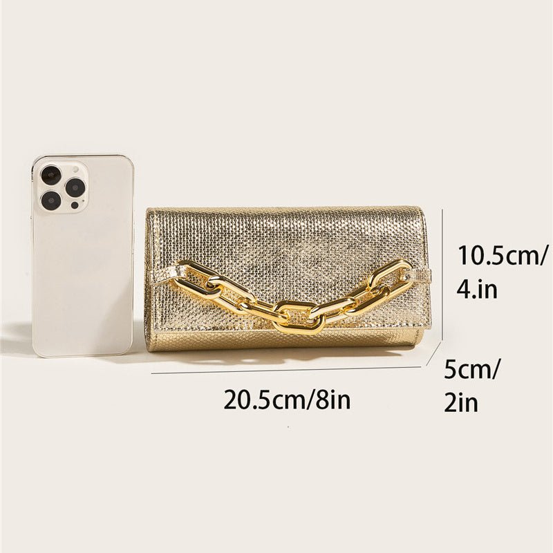 New Evening Clutch Bags For Women Fashion Brand Snake Pattern Wedding Party Pouch Lady Chain Shoulder Crossbody Bag $38.37 Dana Fashion Color: Gold Women's Bags