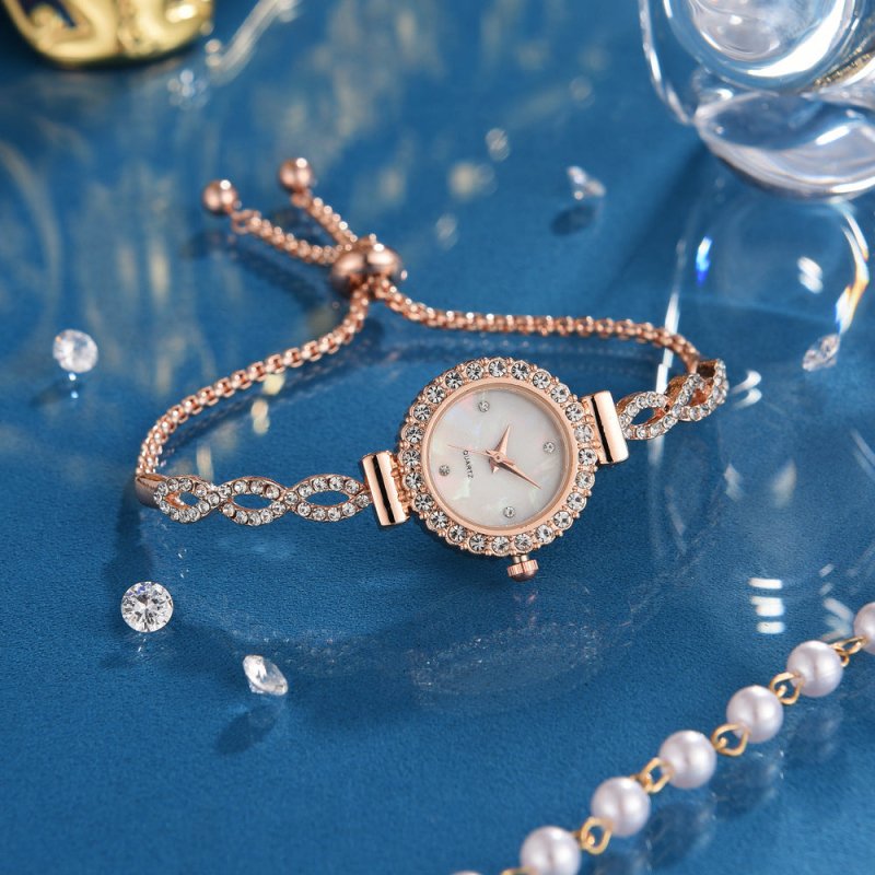 New Fashion Diamond Round Women's Watch Adjustable Bracelet Watch Women's Quartz Watch $19.90 Dana Fashion Color: Rose Gold Women's Accessories Product information: Color: rose gold Black, rose gold blue, rose gold Green, rose gold powder, gold, rose gold