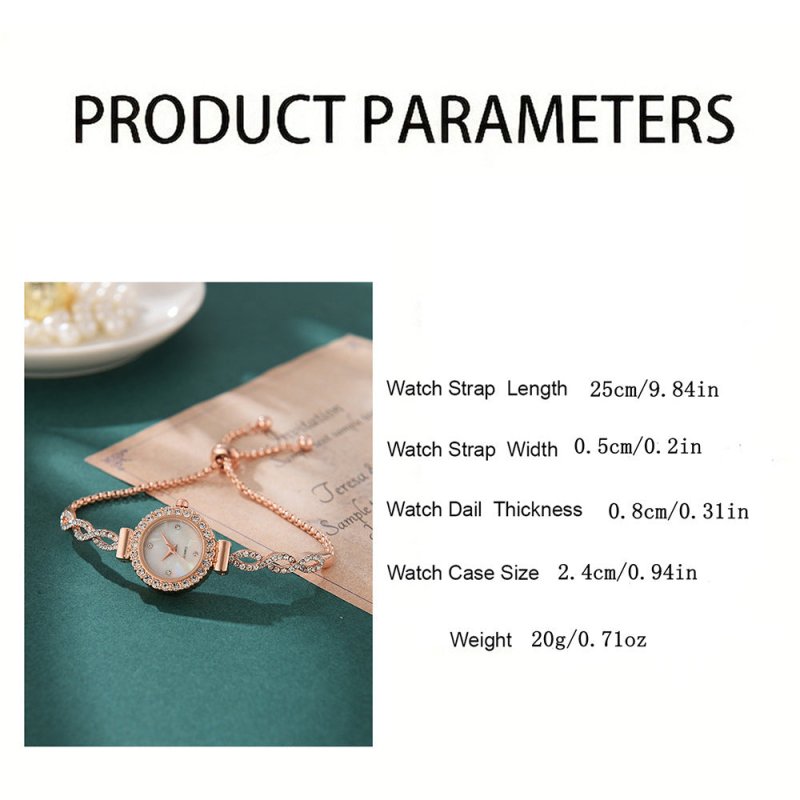 New Fashion Diamond Round Women's Watch Adjustable Bracelet Watch Women's Quartz Watch $19.90 Dana Fashion Color: Gold Women's Accessories Product information: Color: rose gold Black, rose gold blue, rose gold Green, rose gold powder, gold, rose gold, sil