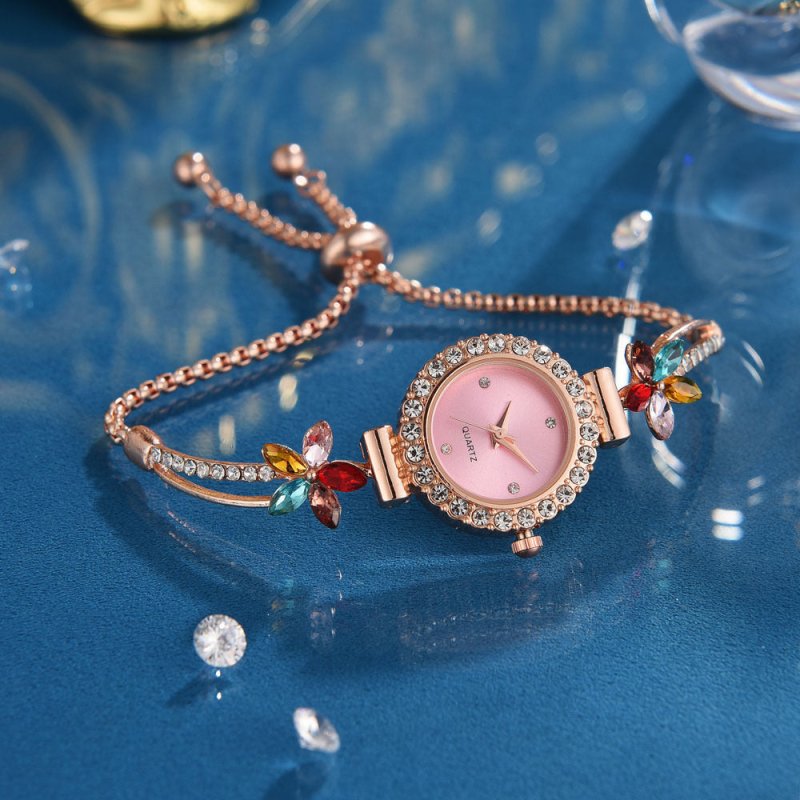 New Fashion Diamond Round Women's Watch Adjustable Bracelet Watch Women's Quartz Watch $19.90 Dana Fashion Color: Rose Gold Powder Women's Accessories Product information: Color: rose gold Black, rose gold blue, rose gold Green, rose gold powder, gold, ro