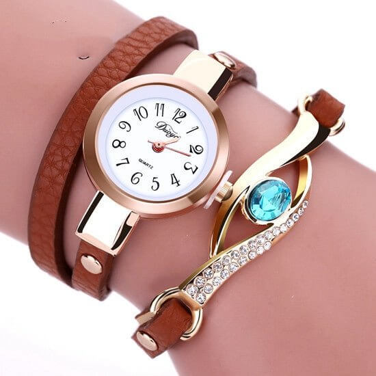 New Fashion Hot Women's Belt Three Circle Wristwatch $12.37 Dana Fashion Color: Brown Women's Accessories Product information: Display type: pointer Applicable crowd: Female Style: Fashion Waterproof: No Movement type: Quartz Movement brand: 58 Thickness:
