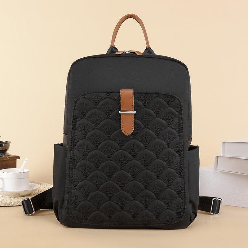 New Fashion Retro Fish Pattern Simple Backpack Large Capacity $36.99 Dana Fashion Color: Black Women's Bags Product information: Lining text: Polyester Applicable scenario: Daily competition Color: creamy-white, khaki, gray, black Outer bag type: split po