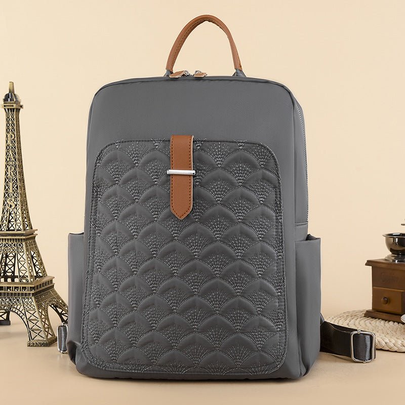 New Fashion Retro Fish Pattern Simple Backpack Large Capacity $36.99 Dana Fashion Color: Gray Women's Bags Product information: Lining text: Polyester Applicable scenario: Daily competition Color: creamy-white, khaki, gray, black Outer bag type: split poc