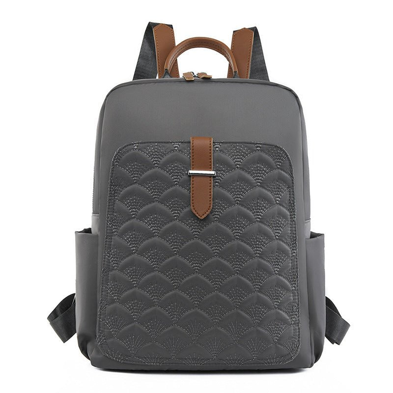 New Fashion Retro Fish Pattern Simple Backpack Large Capacity $36.99 Dana Fashion Color: Beige Women's Bags Product information: Lining text: Polyester Applicable scenario: Daily competition Color: creamy-white, khaki, gray, black Outer bag type: split po
