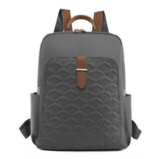 New Fashion Retro Fish Pattern Simple Backpack Large Capacity $36.99 Dana Fashion Color: Beige Women's Bags Product information: Lining text: Polyester Applicable scenario: Daily competition Color: creamy-white, khaki, gray, black Outer bag type: split po