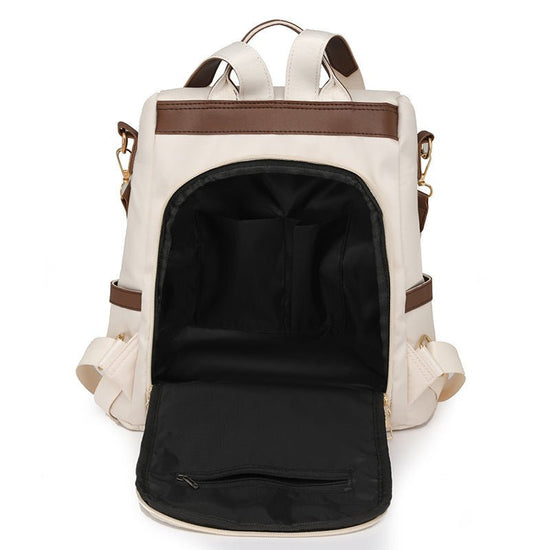 New Fashion Tassel Women's Backpack Casual Simple $42.55 Dana Fashion Color: Beige Women's Bags Product information: Color: cream-white, black, brown Outer bag type: split pocket Function: waterproof, durable, anti-theft Material: Nylon Style: Urban Simpl
