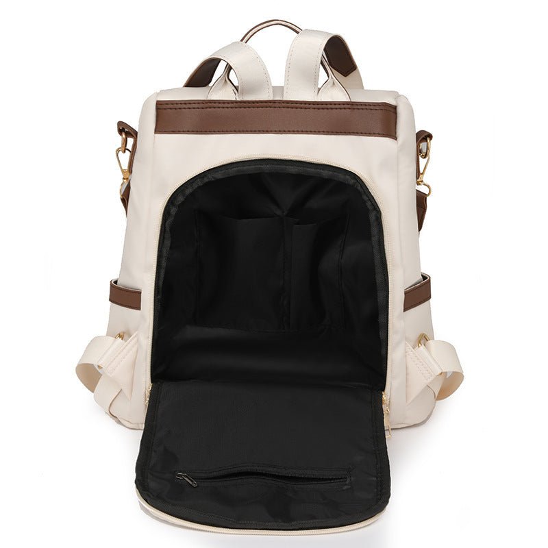New Fashion Tassel Women's Backpack Casual Simple $42.55 Dana Fashion Color: Beige Women's Bags Product information: Color: cream-white, black, brown Outer bag type: split pocket Function: waterproof, durable, anti-theft Material: Nylon Style: Urban Simpl