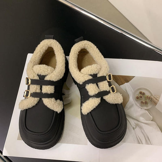 New Fashionable And Versatile Cotton Shoes Thick Bottom British Wind Non-slip Padded Small Leather Shoes $59.90 Dana Fashion Color: Upgrade Beige Size: 35 Women's shoes Overview: Unique design, stylish and beautiful. Good material, comfortable feet. A var