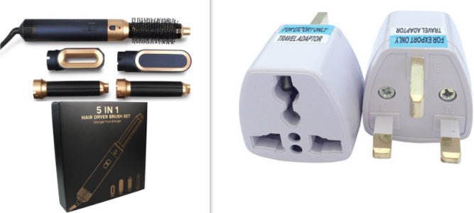 New Hair Dryer Multi Hair Styler 5 In1 Curling Iron Hair $49.00 Dana Fashion power: EU color box packaging Beauty Tools Product information: Diameter of thermal conductor: more than 31mm Product Category: Dry roll straight three in one Thermal conductor m