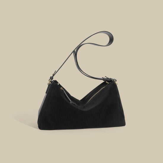 New High-grade Versatile Cowhide Handbag $119.99 Dana Fashion Color: Black Women's Bags Product information: Lining texture: fabric Applicable scenario: Daily configuration Color: brown, black Outer bag type: Three-dimensional pocket Leather features: two