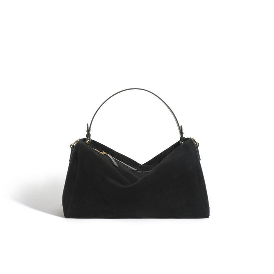 New High-grade Versatile Cowhide Handbag $119.99 Dana Fashion Color: Black Women's Bags Product information: Lining texture: fabric Applicable scenario: Daily configuration Color: brown, black Outer bag type: Three-dimensional pocket Leather features: two