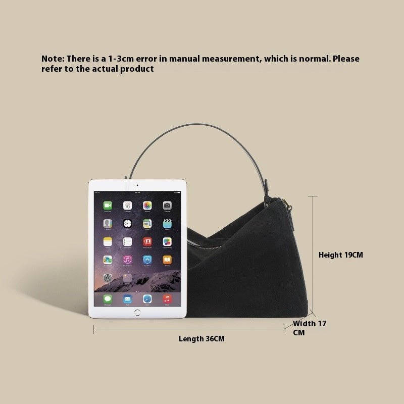 New High-grade Versatile Cowhide Handbag $119.99 Dana Fashion Color: Black Women's Bags Product information: Lining texture: fabric Applicable scenario: Daily configuration Color: brown, black Outer bag type: Three-dimensional pocket Leather features: two