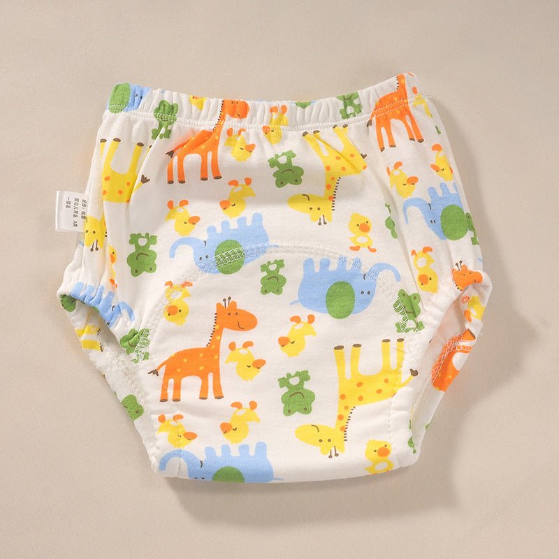 New Infant Breathable Training Pants $13.87 Dana Fashion Color: Giraffe Size: 100 Baby Clothing Product information: Material: cotton Safety level: Class A Applicable age: 6-12 months, 1-3 years old, 0-6 months Suitable weight: below 18kg Size Information