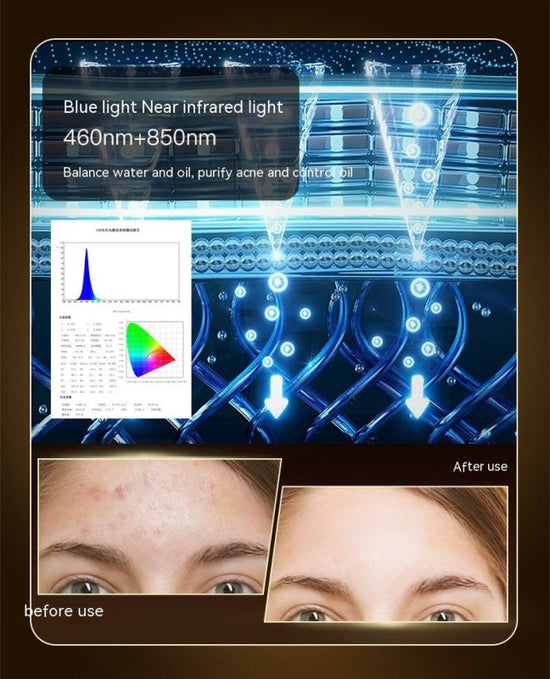 New Infrared Phototherapy Beauty Apparatus Face Led Color Light Skin Rejuvenation Beauty Mask $78.00 Dana Fashion format: Black Gold Beauty Tools Product information: Applicable scenarios: household, commercial Efficacy: moisturizing, deep cleansing, fadi