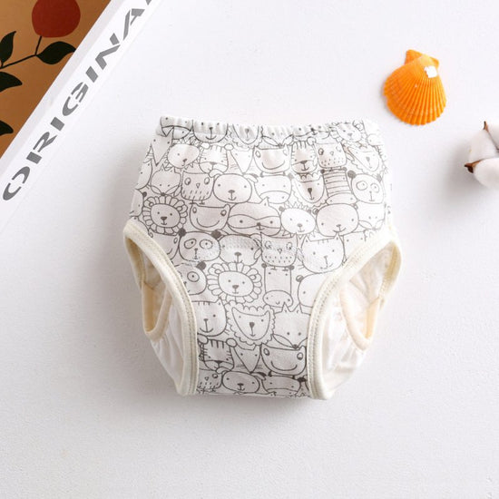 New Korean Wing Guard Baby Gauze Diaper Waterproof Diaper Cotton Diaper Pocket Baby Learning Pants Pull-Up Pants $15.35 Dana Fashion Color: 11 color Size: 100 Baby Clothing Product information: Color: Wings-Red Car, Wings-Grove, Wings-Skydiving Bear, Wing