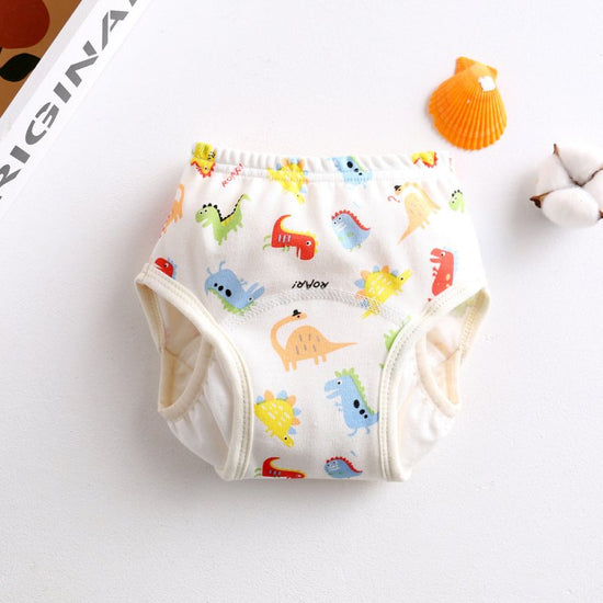 New Korean Wing Guard Baby Gauze Diaper Waterproof Diaper Cotton Diaper Pocket Baby Learning Pants Pull-Up Pants $15.35 Dana Fashion Color: 1 color Size: 100 Baby Clothing Product information: Color: Wings-Red Car, Wings-Grove, Wings-Skydiving Bear, Wings