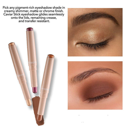 New Monochrome Lipstick Eyeshadow Stick Makeup $35.00 Dana Fashion Color: 101Opals makeup Product information : Color: yellow, gray, blue, black Number of colors: monochrome Skin Type: General Shelf life: 3 years Color classification: 101# Opals,102# Carb