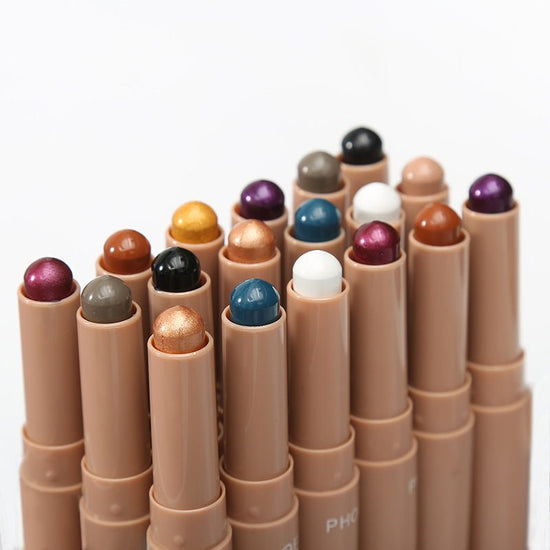 New Monochrome Lipstick Eyeshadow Stick Makeup $35.00 Dana Fashion Color: 101Opals makeup Product information : Color: yellow, gray, blue, black Number of colors: monochrome Skin Type: General Shelf life: 3 years Color classification: 101# Opals,102# Carb