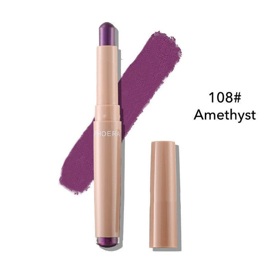 New Monochrome Lipstick Eyeshadow Stick Makeup $35.00 Dana Fashion Color: 108Amethyst makeup Product information : Color: yellow, gray, blue, black Number of colors: monochrome Skin Type: General Shelf life: 3 years Color classification: 101# Opals,102# C