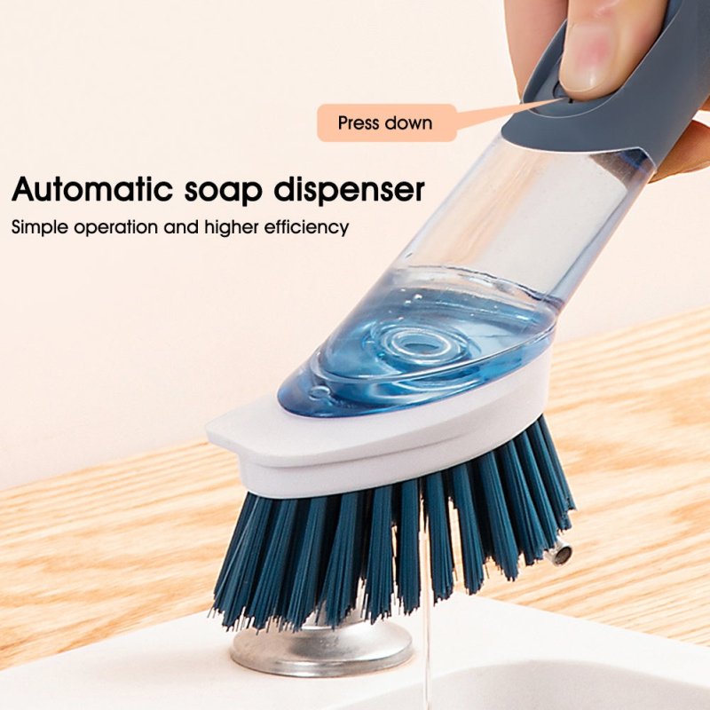 New Multifunctional Dish Brush Household Kitchen Oily Sponge Long Handle Cleaning Brush $30.00 Dana Fashion Color: Blue Dana's Kitchen Overview: 1. The button is completely covered with high-quality silicone rubber and will not tear or leak. 2. The dishwa