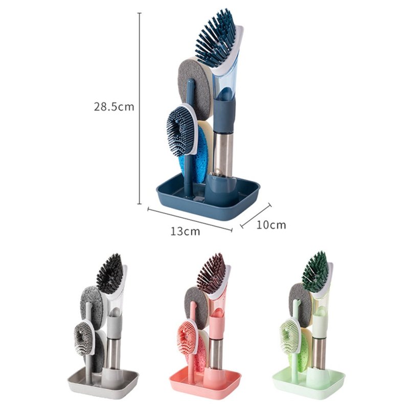 New Multifunctional Dish Brush Household Kitchen Oily Sponge Long Handle Cleaning Brush $30.00 Dana Fashion Color: Blue Dana's Kitchen Overview: 1. The button is completely covered with high-quality silicone rubber and will not tear or leak. 2. The dishwa