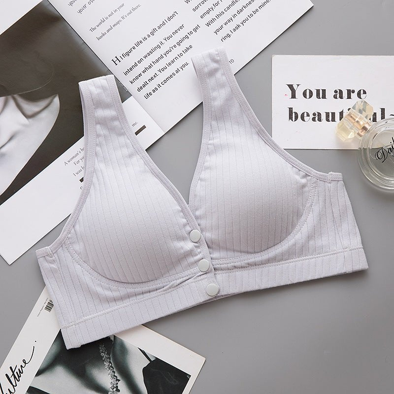 New Nursing Bra Pregnant Women Underwear Maternity Breastfeeding Bra $17.99 Dana Fashion Color: Light gray Size: 2XL Women's clothing P roduct information: Fabric Name: Cotton Main fabric composition: cotton Main fabric ingredient content: 95 (%) Lining c