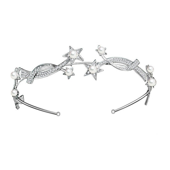 New Princess XINGX Bridal Crown Headband $19.00 Dana Fashion Color: Default Women's Accessories Product information: Treatment Process: Electroplating Color: default Style: Women's Material: Alloy Shape: Wave The crown alloy surface is approximately 28 ce