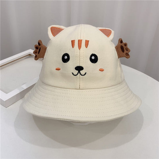 New Products Kitten And Frog Sun Hat Small Pot Hat Baby Hat $14.51 Dana Fashion Color: White Baby Clothing Product Information Product category: fisherman hat Applicable gender: neutral/male and female Material: cotton Suitable season: summer, spring Size
