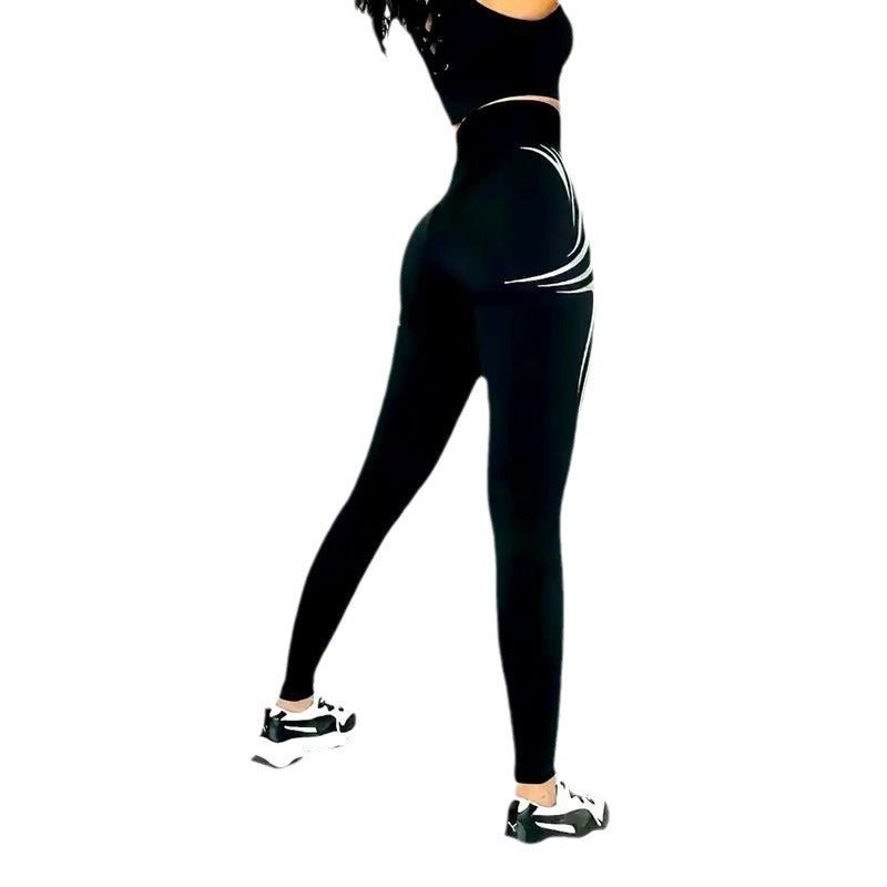 New Seamless Black Yoga Pants Women $55.90 Dana Fashion Color: BSTM0005 Golden Pattern Size: L Women's clothing Product information: Applicable sports: Yoga running fitness cycling tennis hiking climbing Fabric name: Chemical Fiber blend Applicable scenar