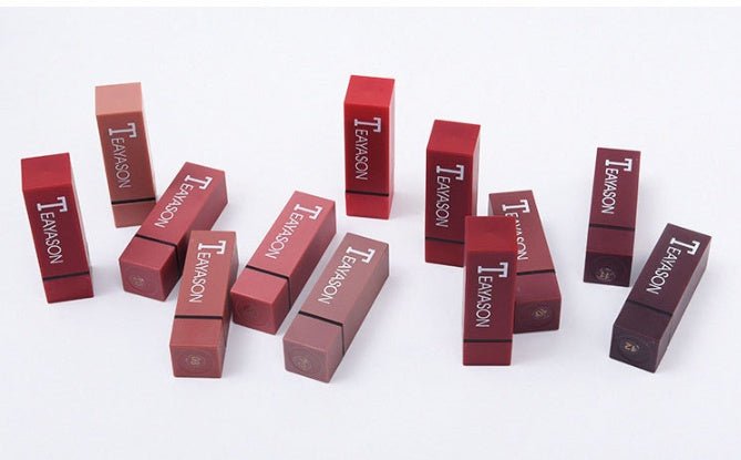 New set of 12-color square tube lipstick matte lipstick $81.19 Dana Fashion Color: 12 colors makeup Color Character Red Brick Red Pink Earthy Orange Effect modification Net content 506g a box